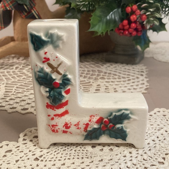 Vintage Noel Christmas Candle Holders Set In Original Box Lipper & Mann - Picture 5 of 16